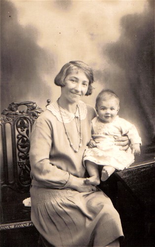 Mary with baby mildred